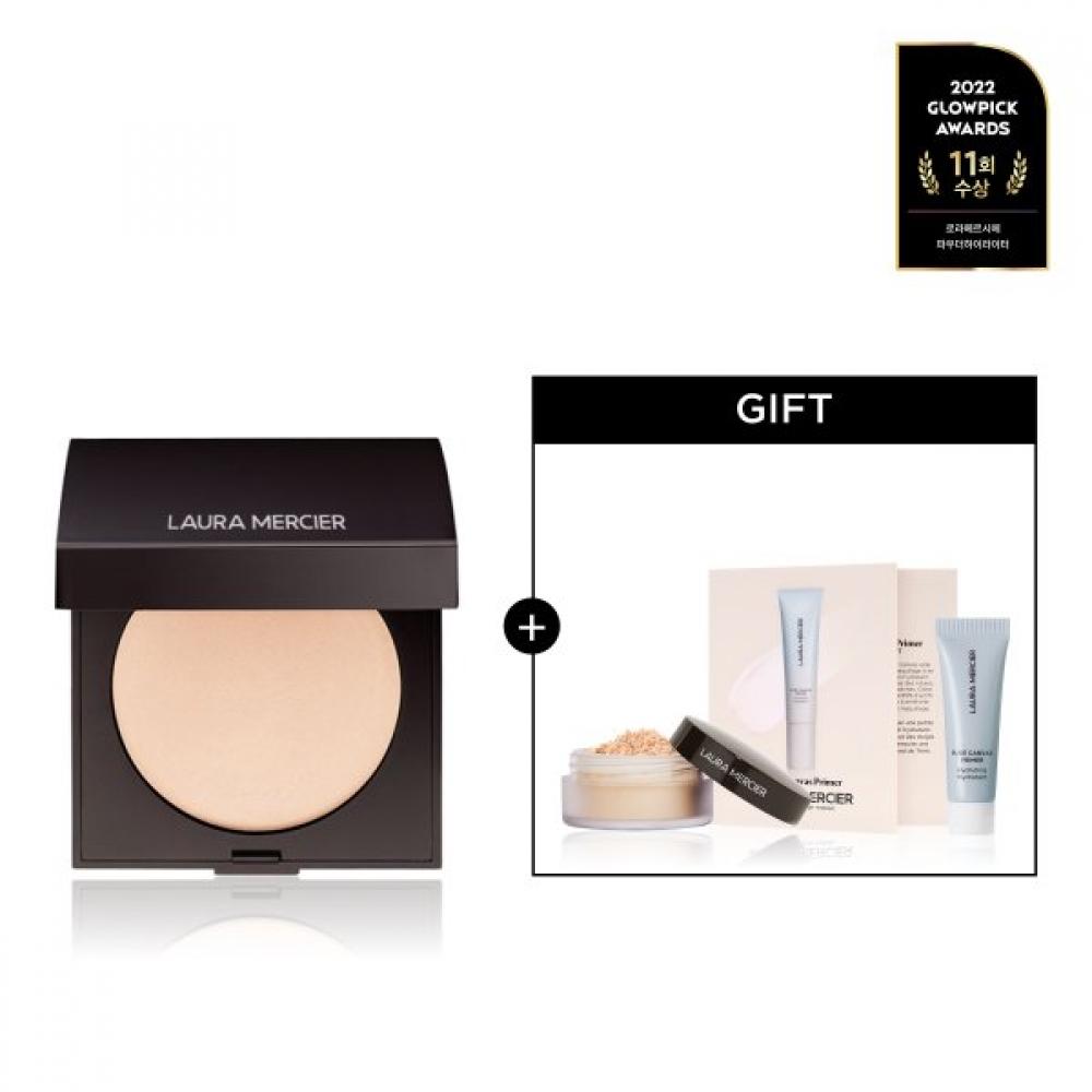 Laura Mercier Запеченный хайлайтер Matte Radiance +мини пуховка Matte Radiance Baked Powder Highlights
