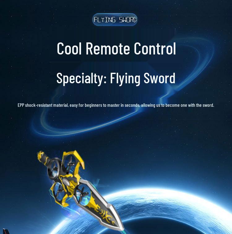 Retro Remote-Control Flying Sword Drone: Children's Toy Airplane Model