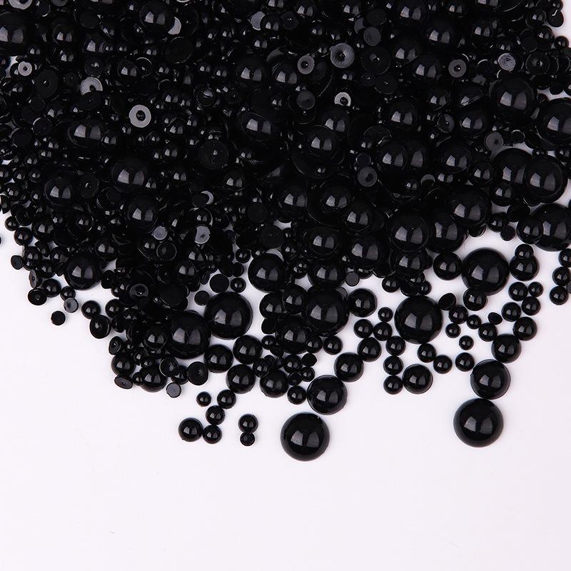 3-10Mm Perle Semi-Rotunde Mixte 5400 Buc Pungă Abs Evidențiere Perlă Plată Bricolaj Accesorii Îmbrăcăminte