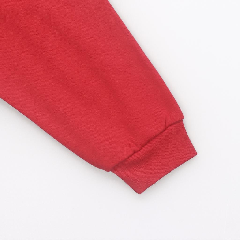 Levis Solid Color Loose Casual Stand Collar Long Sleeve Sweatshirt Women Sweatshirt Red 77372-0000