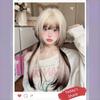 Cosplay Blonde Ombre Brown Wig Harajuku Jellyfish Head Hime Cut Wig  Role-playing