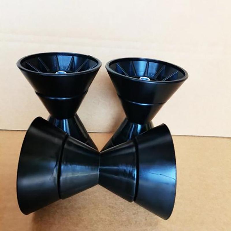 3inch/4inch Boat Trailer Roller with 1/2in Shaft Rubber Roller for Trailer Bracket Boat Accessory Easy Installation