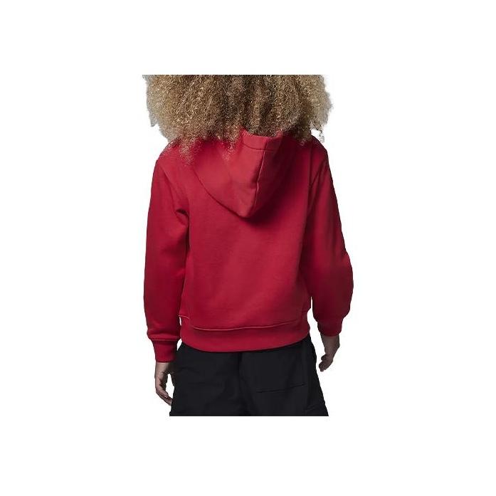 Jordan Casual Hooded Fleece Pullover Sweatshirt Kids Tops Red FV3207-687