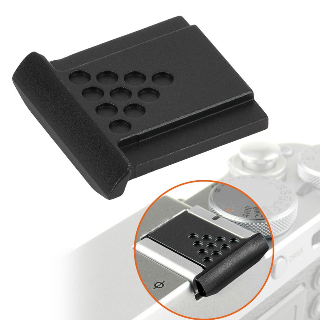 1Pc Hot Shoe   Protector Anti Dust Hotshoe Protective Cover for NaCanon Camera(Black)