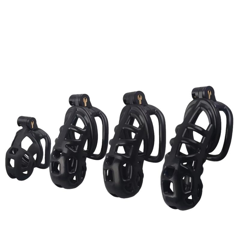 2025 new men's chastity lock black smooth SM erotic men's toy, Valentine's Day gift (purchased separately with chastity lock str