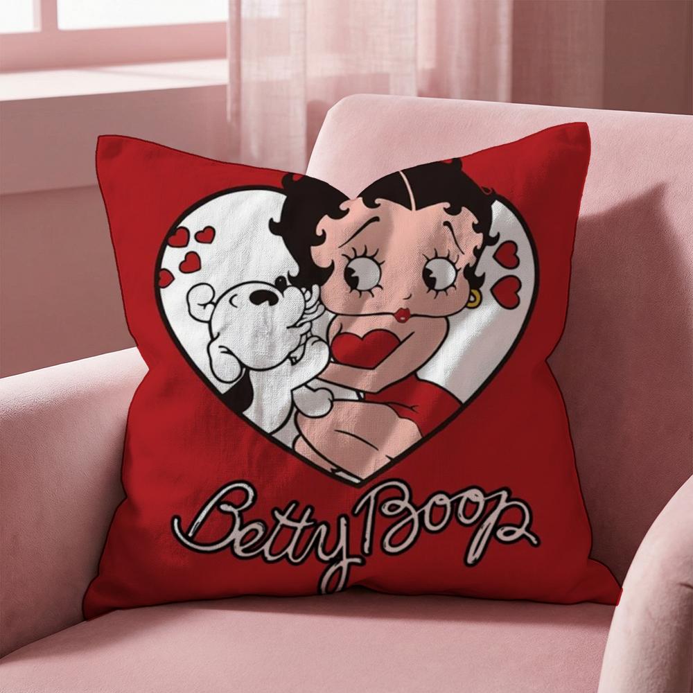 BBeTTyCuTeBoop Cushion Cover MultiScene Pillow Cover for Home Car Reversible Soft Durable for Daily Use