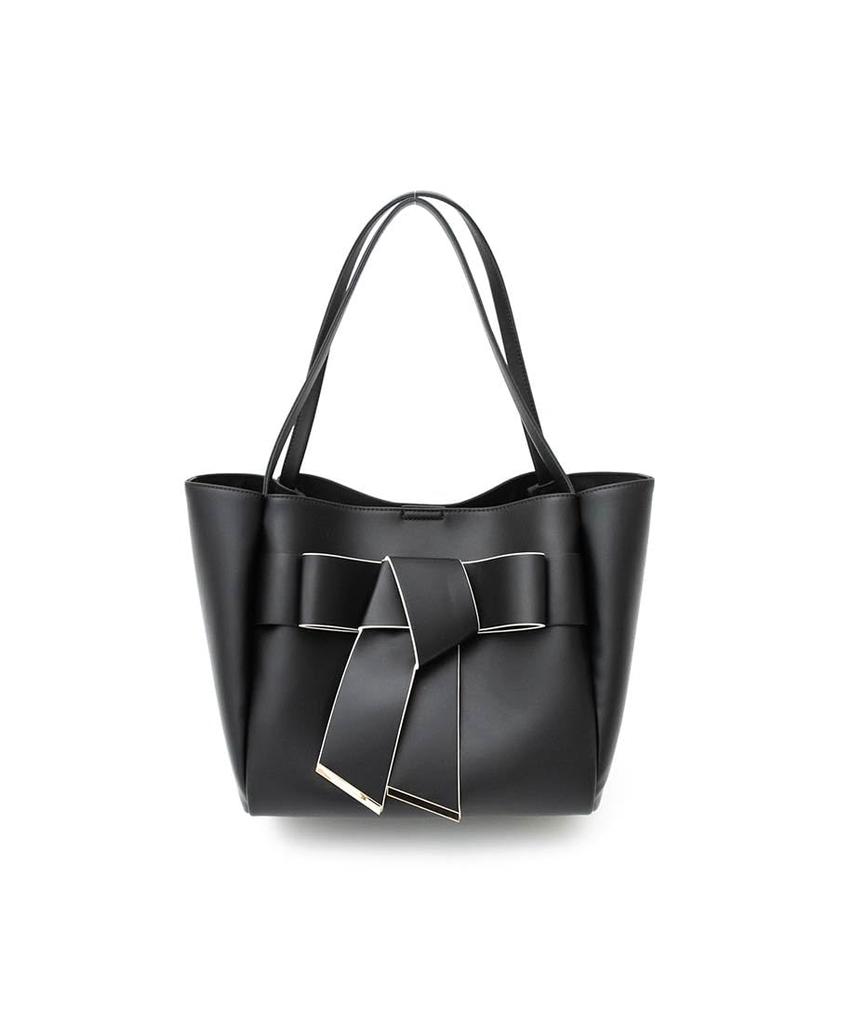 Randa Ribbon Tote Bag FB35300 Black Women's (A4 Compatible)