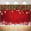 Winter Backdrop Christmas Party Supplies, Snow Photography Background Decor for New Year Holiday Family Portraits, Seaso