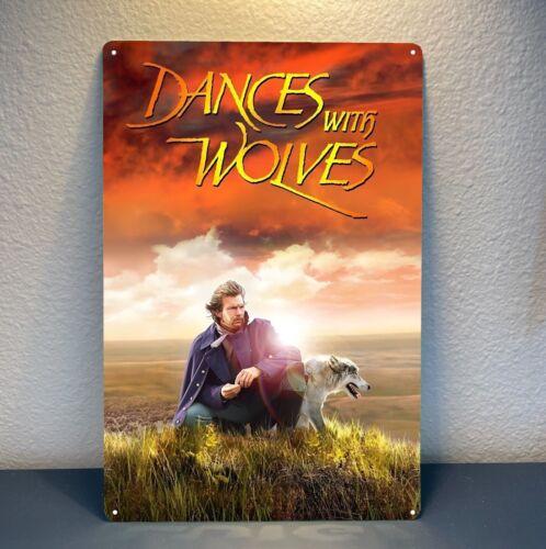 f1Dances With Wolves Kevin Costner Movie Metal Poster Tin Sign 20x30cm 20x30cm（7.8x11.8inch）