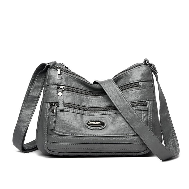 Large Capacity Shoulder Bag Women's Crossbody Bag Soft Leather Mother Bag