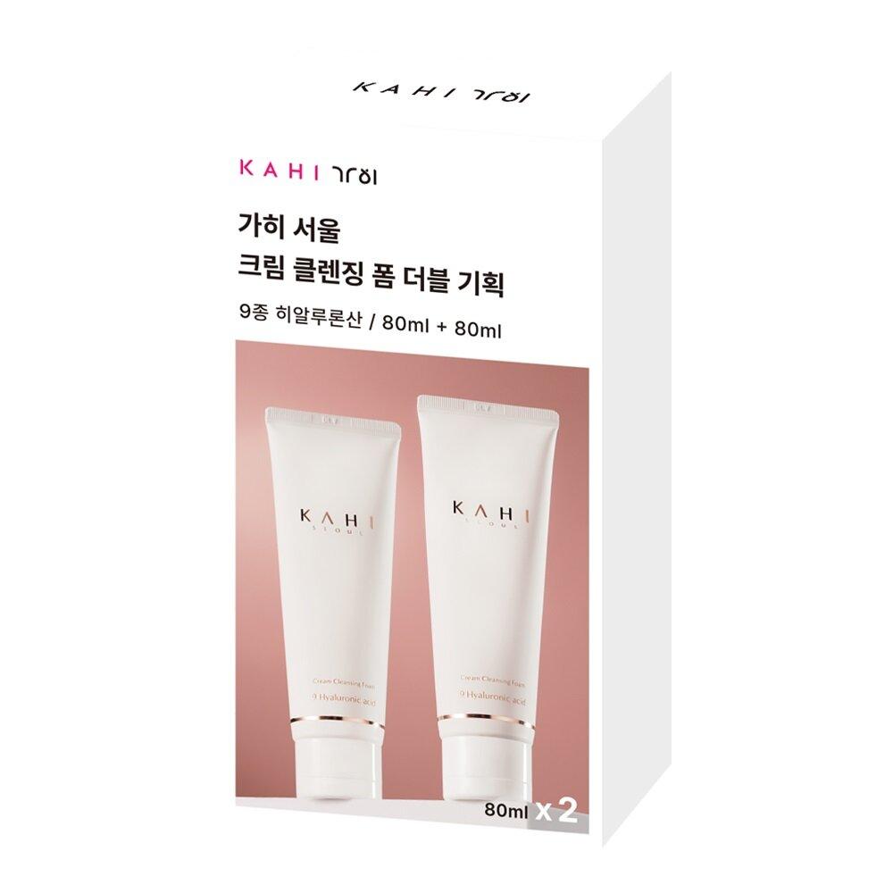 KAHI Cream Cleansing Foam Double Pack (80mL + 80mL)