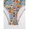 Nouveau Maillot de Bain Bikini Sexy Bikini Imprimé Taille Haute Maillot de Bain à Fente pour Femmes