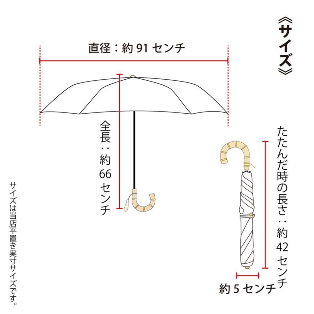 Ogawa Folding Parasol with Japanese Poppy Suitable for Sun and UV Heat Water by Kabajirushi Perfect for Kimono and Summer Festival Product 54369