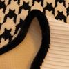 High-End Fluffy Houndstooth Patchwork Sofa Cushion - Non-Slip Seat Cover 2026