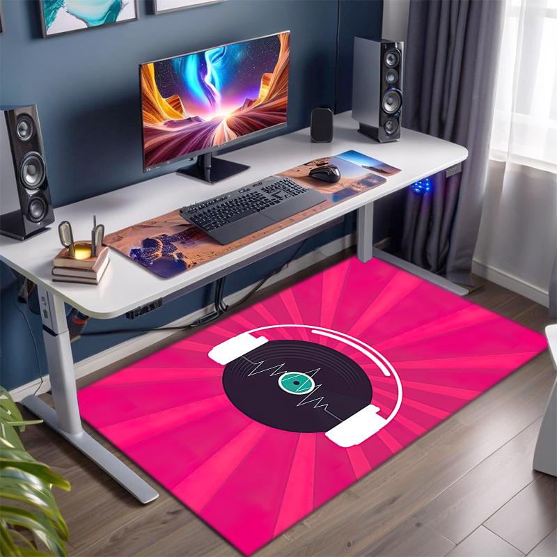 

1Pc Musical elements Printed circular carpet, home door mat, outdoor travel protection carpet A6 40x60cm( 15x23in )