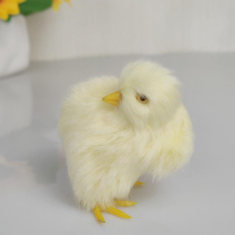 Chirping Yellow Chick Plush Toy
