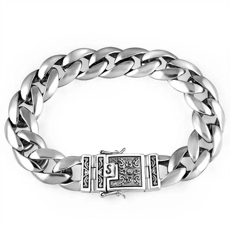 024 New Men's Bracelet, Glossy Men's Bracelet, Full of Domineering, Retro and Old Style