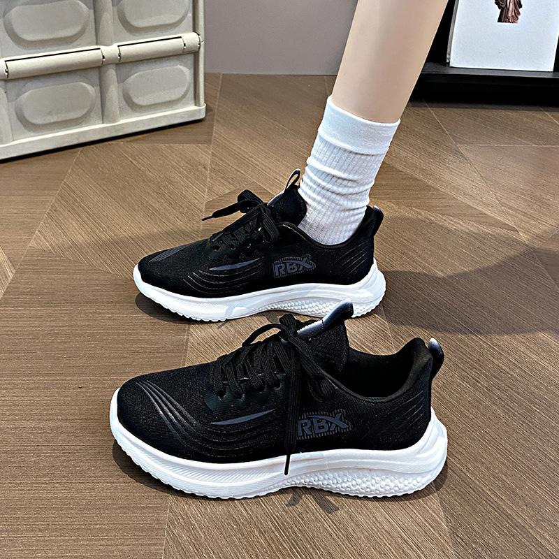 

2025 Summer Women s Shoes New Breathable Mesh Hollow Fly Weave Women s Shoes Lace-up Vulcanize Shoes Women s Casual Sneakers 40 чёрный