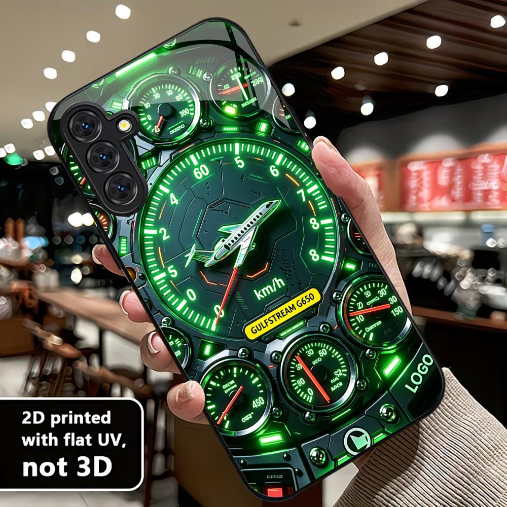 Modern Pilot Dashboard phone case s26 ultra case s25 ultra case glass for Samsung Galaxy S26 S25 S24 S23 S22 FE Ultra Plus