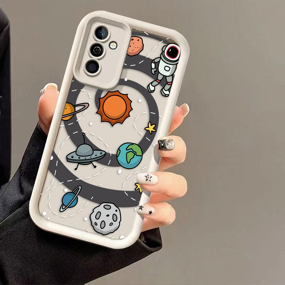Astronauten Weltraum Planeten Handyhülle Für MOTO G9 G24 G32 G34 G52 G54 G56 G60 G75 G84 G85 G86 E32 E40 EDGE 40 50 50F 60E 60 Hülle