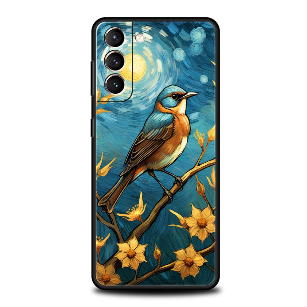 

Phone Case Cover for Samsung Galaxy S25 Edge S24 S23 S22 S20 S21 FE Ultra S10 S10E Plus 5G Soft TPU Capas Oil Painting Art Bags Samsung S25 Plus