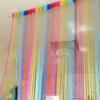 Low-elastic Yarn Thread Door Curtains 200*100cm Panel Tassel Curtain  Door Wall Window