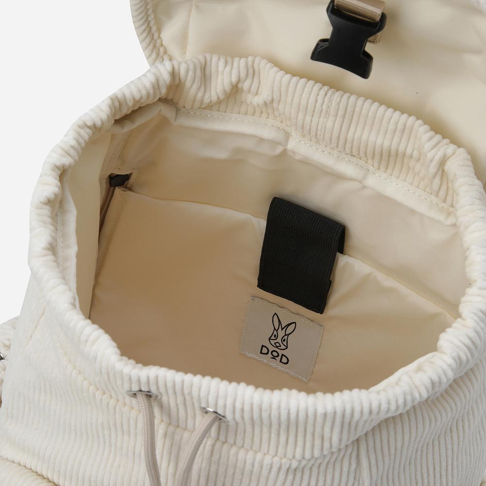Dod Grainfield Corduroy Backpack (Ivory Dark)