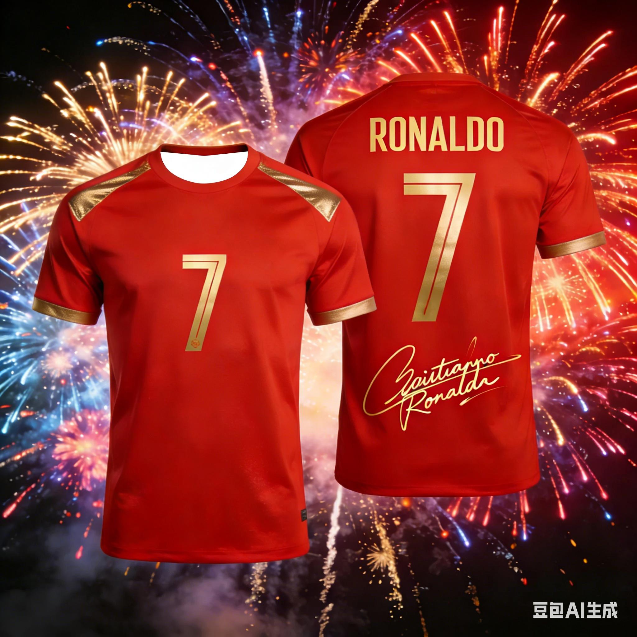 

Football Fan Commemorative Jersey with Number 7 Quick Drying and Breathable Sports Shirt 4XL