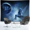 2D Deep Space Astronaut Tapestry Starry Sky Planet Wall Hanging