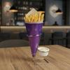 Freestanding Fry and Ice Cream Serving Cone Stable for Restaurants, Parties