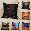 Festival D-Dia De Muertos 4 Pillow Case Linen Cushion Covers For Decorative Sofa Home Pillows Case Car Chair Pillows Cases
