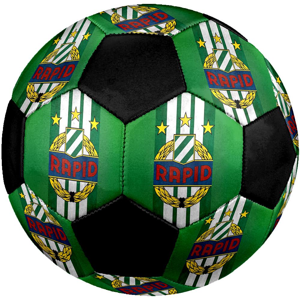 SIZE 5 Rapid Vienna Soccer Ball Colorful All Ages Machine Stitched PVC Competition Ready Durable High-Bounce