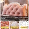 Princess Crown Removable & Washable Headboard Cushion – Large, Soft Upholstered Lumbar Pillow for Bedside & Tatami