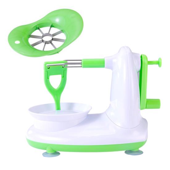 Fruit Peeler Slicer with Stainless Steel Blade Suction Base Ergonomic Handle Manual Rotating Vegetable Fruit Peeling Machine Kitchen Gadgets