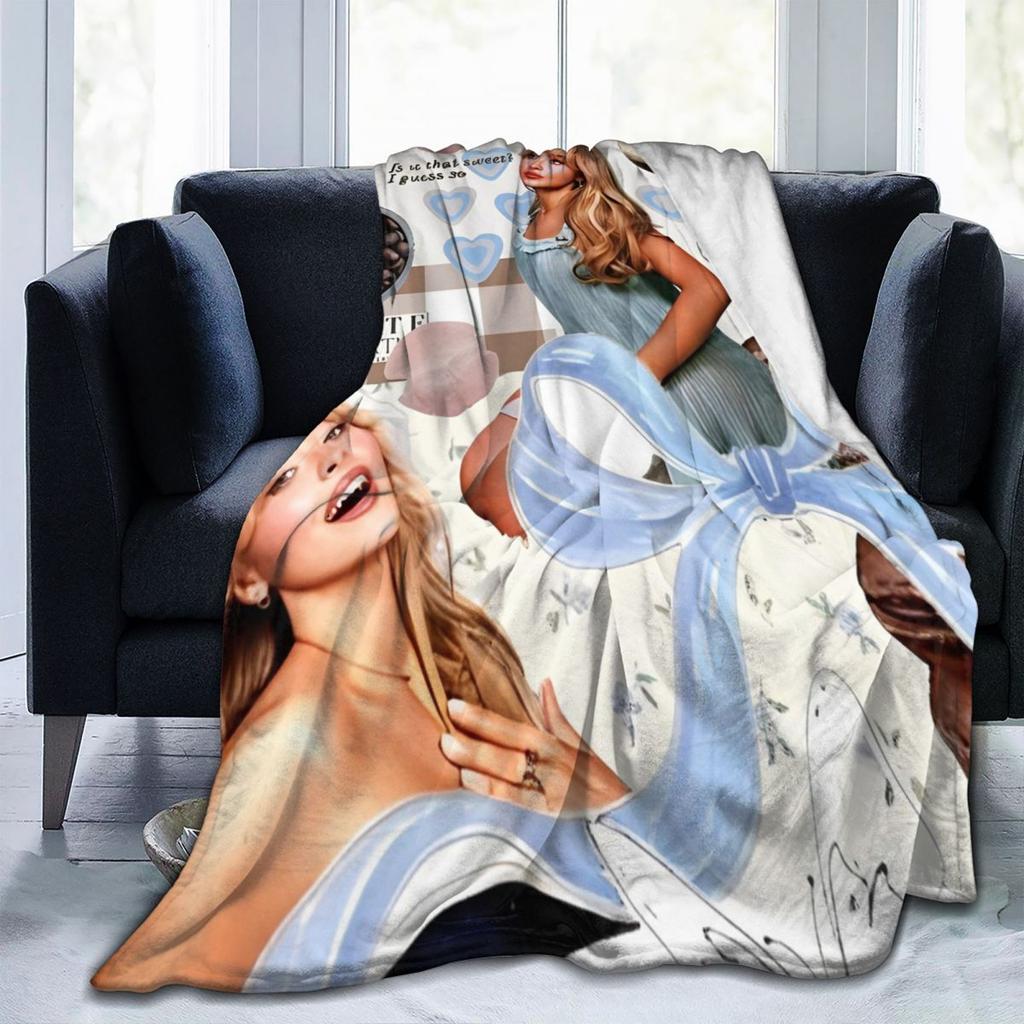 Sabrina Carpenter Espresso Blankets Flannel Summer Multifunction Super Soft Throw Blanket for Bed Bedroom Bedspreads