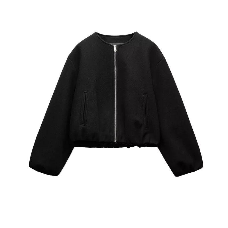 Fall and Winter New Women's Clothing Soft Long Sleeves Minimalist Easiest for Match Pilot Jacket Outwear 9631969 3046274