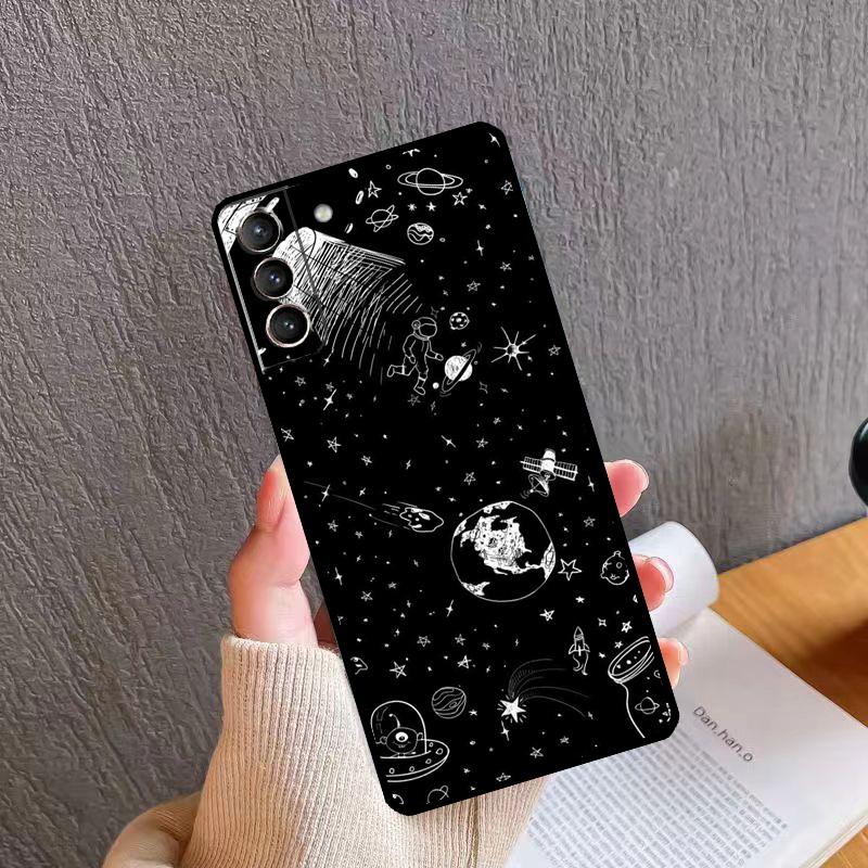 Aesthetic Space Stars Planet Phone Case For Samsung Galaxy S25 S26 Ultra S20 S21 S22 S23 S24 S10 Plus S24 FE S25 FE Cover