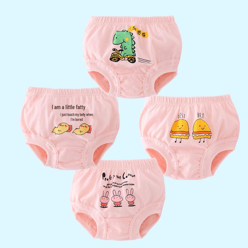 Children's Combed Cotton Triangle Briefs & High-Waisted Leggings for Girls