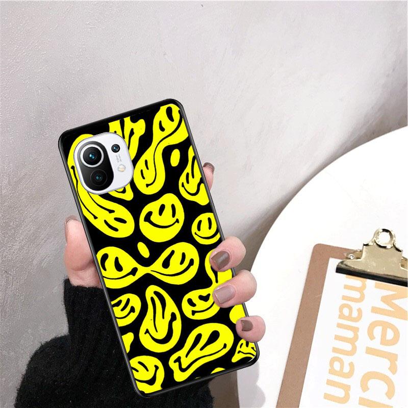 Trippy Smiley Phone Case for Xiaomi 12 Mi 10T 11T 11 Pro 10 10T 11 lite 10pro 11Ultra Poco X3 Pro Poco F3 M3