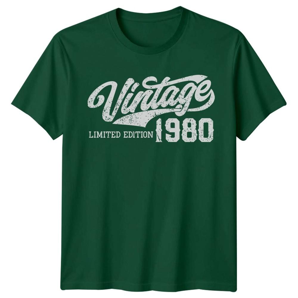 Vintage 1980 Limited Edition 46th Birthday Unisexs TShirt Gift S