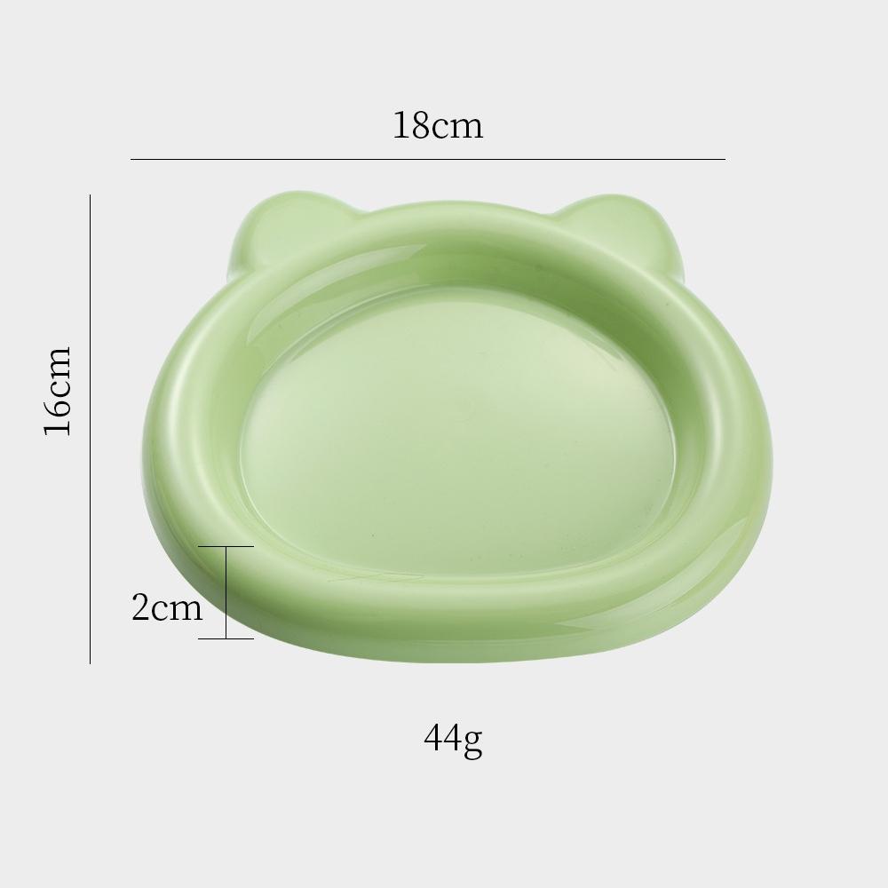 2pcs Set: Shallow Cat Food Bowls, Anti-Whisker Fatigue Pet Bowls, Wide-Rim Low-Profile Cat Food Dishes, Cute Kitten Water Bowls