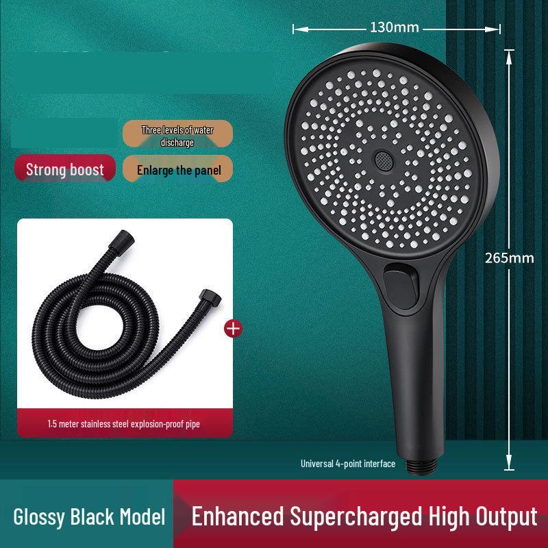 High-Pressure Three-Mode Handheld Shower Head with Large Coverage