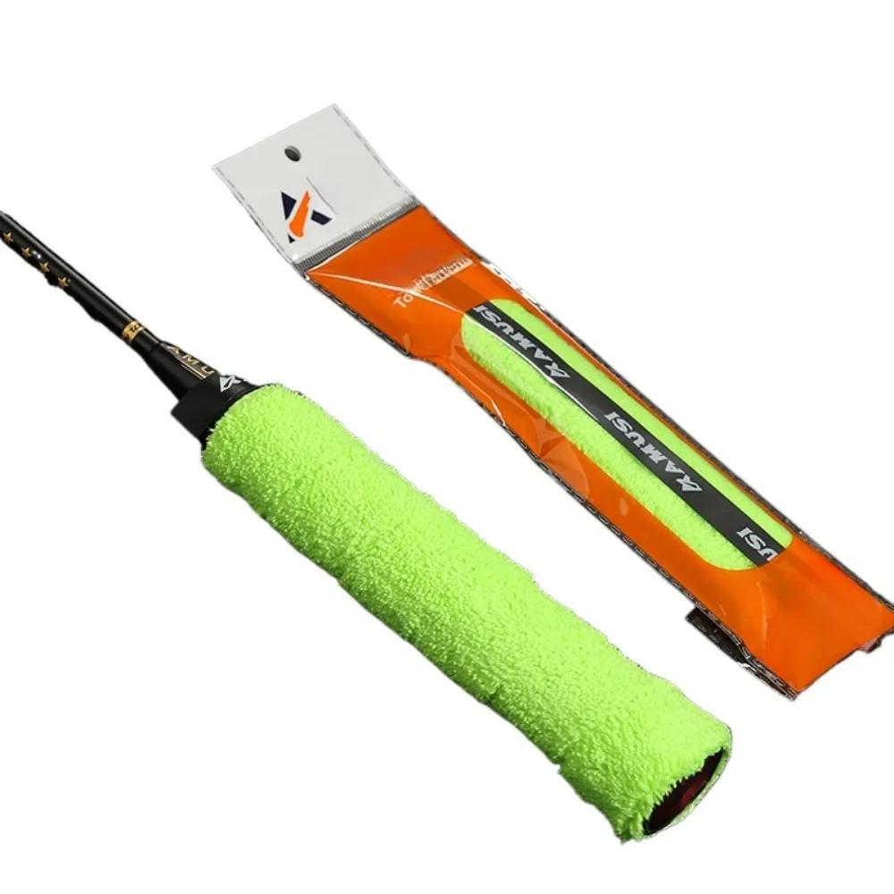 

Профессиональные впитывающие пот овергрипы - Лента-полотенце для теннисных/бадминтонных ракеток, Нескользящая контрольная обмотка с самоклеящейся основой зелёный