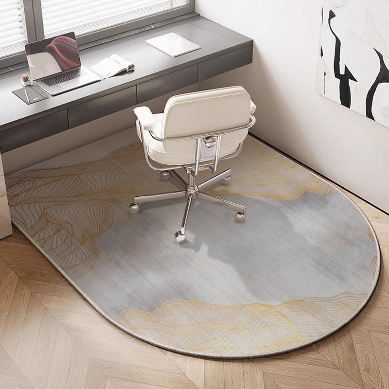 

Landscape Painting Lines Curved Carpet Waterproof Study Room Gaming Room Floor Mats Cloakroom Mats Home Decoration 90x120cm 35x47inch