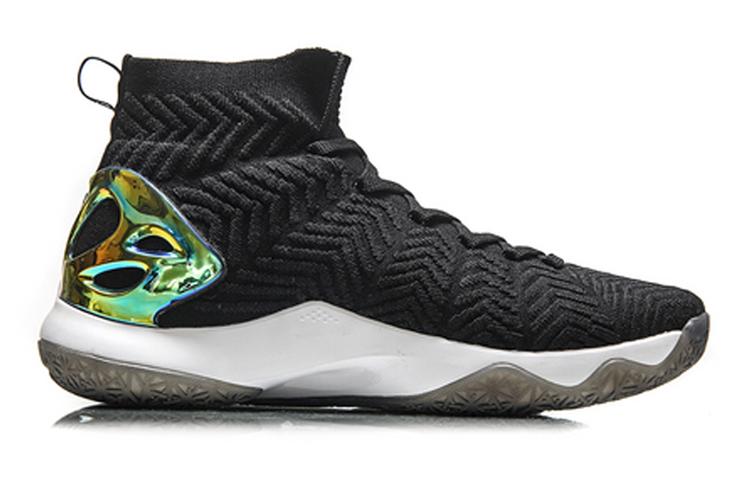 Scarpe da Ginnastica da Uomo Li-Ning CF Scarpe da Basket Vintage da Uomo High-top Nero/Bianco