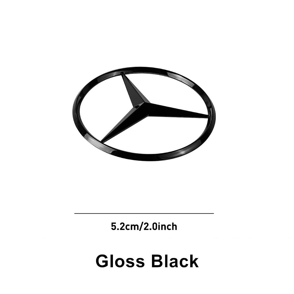 SUG2   Car Interior Steering Wheel Hollow Badge Logo Decor Accessories For Mercedes Benz C180 C200 C260 C300 W108 W124 W126