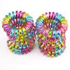 10 Pcs/Lot Colorful Telephone Wire Cord Line Gum Holder Elastic Hair Band Tie Scrunchy 3.5cm Hair Accessory