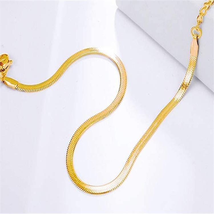 Stainless Steel Snake Chain Anklet for Women Summer Beach Gold Plated Anklets Fashion  Dropshipping Wholesale
