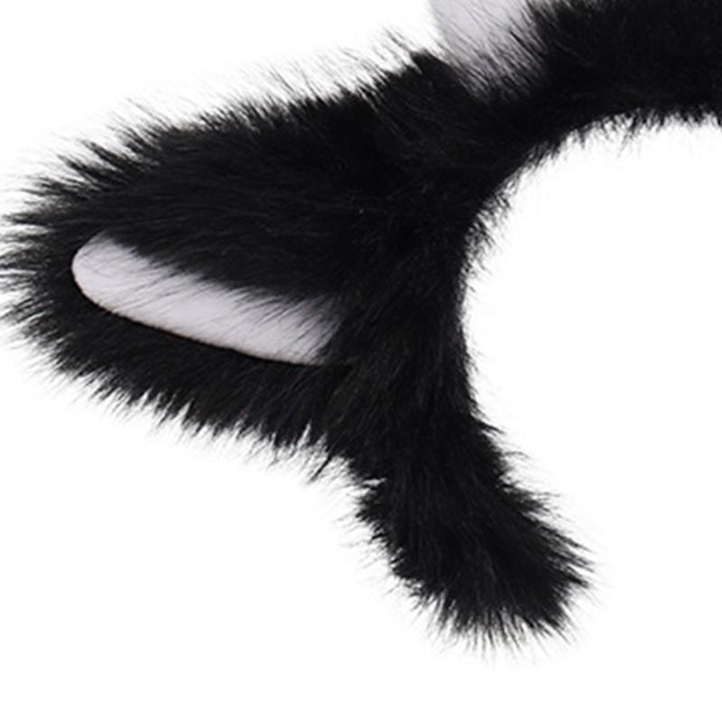 Fuzzy Devil Horn Headpiece Halloween Party Supply Furry Hairband With Lightweight Design Halloween Hair Ornaments