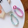 Ins Korean Style Color Woven Mobile Phone Lanyard, Wrist Keychain Short Hanging Chain Sturdy And Easy To Carry